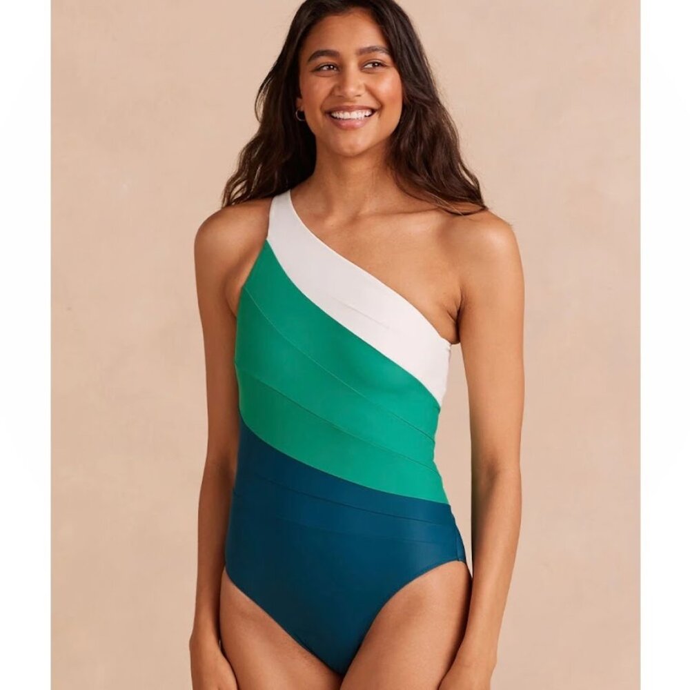 Summersalt Sidestroke Teal green and White